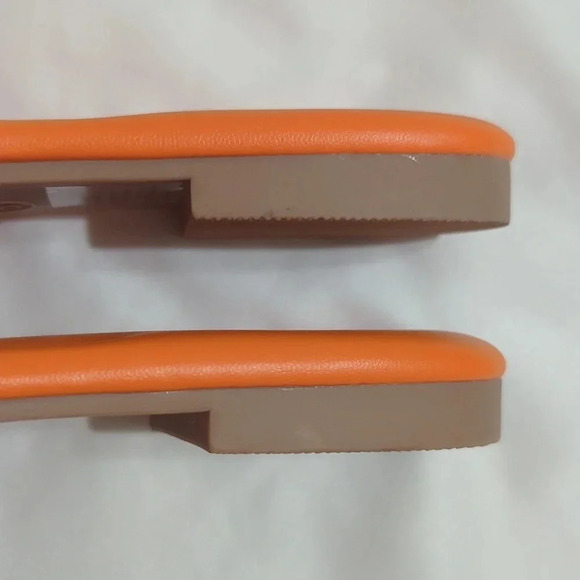 A New Day Carissa Slide Sandals with Memory Foam Insole, Color Orange Size 8 - Picture 9 of 9